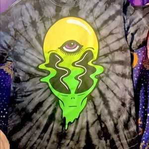 Tie- Dyed Third Eye Alien T-Shirt 👽🖖